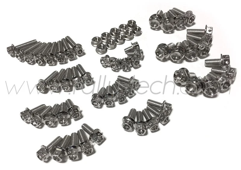 DRILLED ENGINE BAY DRESS UP BOLTS - EVO 4G63 - SILVER