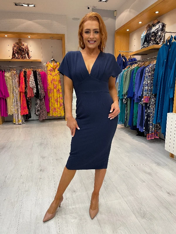 Moncho Heredia Navy Dress
