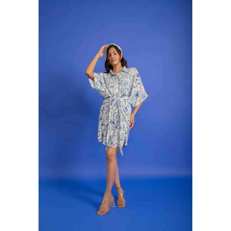 AROOP SHOP INDIA Multi-Color Freya Tie-Up Dress