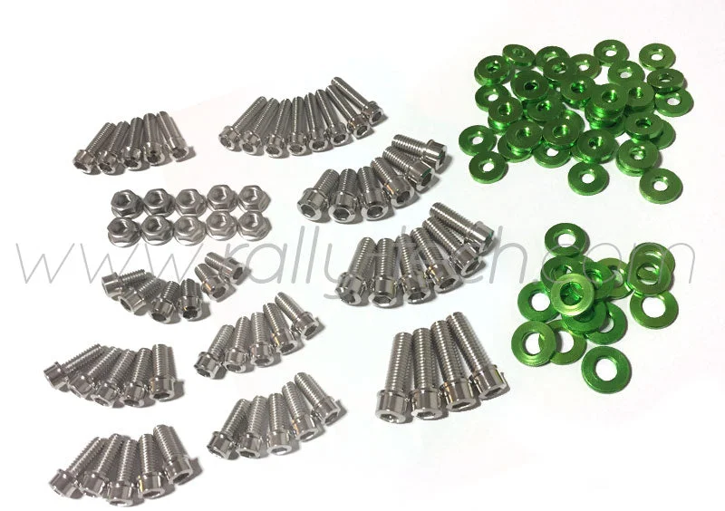ENGINE BAY DRESS UP BOLT KIT - LANCER EVO 4, 5, 6, 7, 8, 9 - GREEN