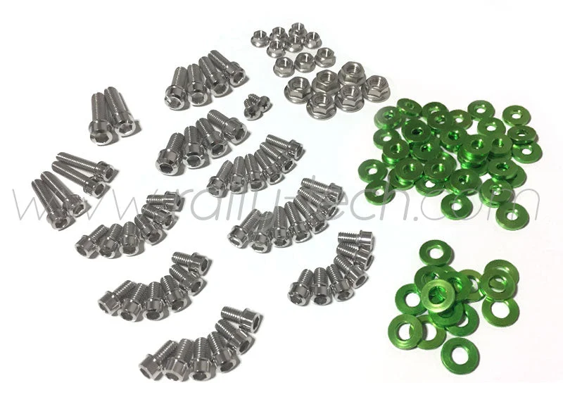 ENGINE BAY DRESS UP BOLT KIT - SUBARU EJ ENGINE - GREEN