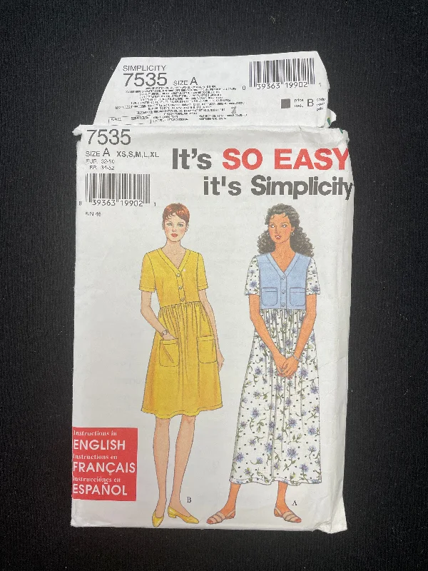 1997 Simplicity 7535 Pattern - Dresses FACTORY FOLDED