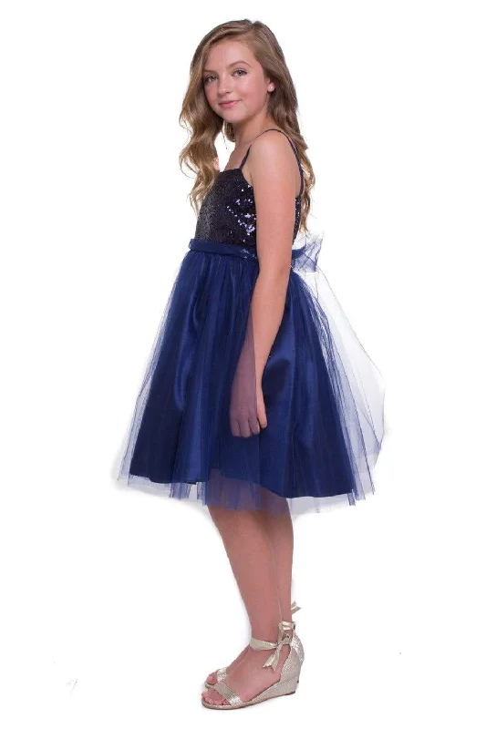 Sequin Top Dress With Tulle Skirt
