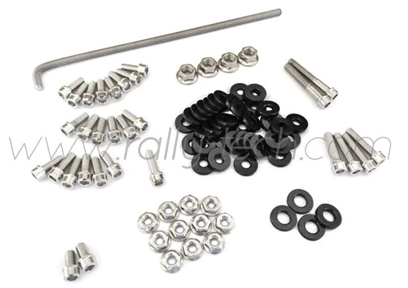 ENGINE BAY DRESS UP BOLT KIT - HONDA K20 - BLACK