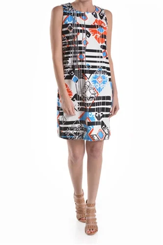 Mia Shift Dress in Abstract