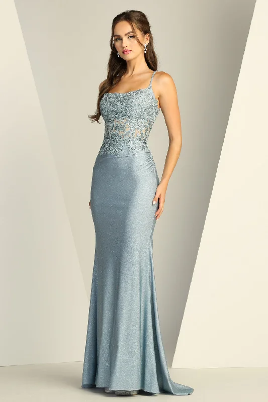FITTED  SPARKLE & LACE DRESS