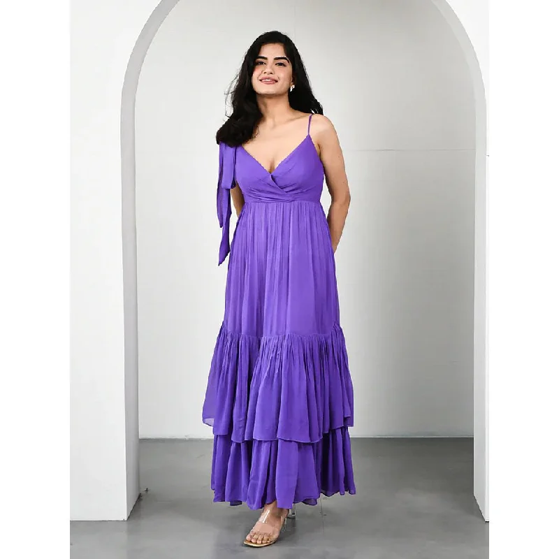 ORDINAREE Iris Purple Long Dress
