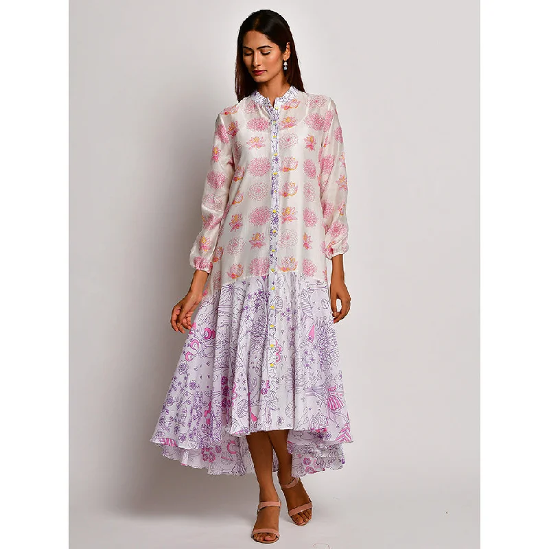 Swati Vijaivargie In Bloom Multicolor Printed Frill Dress