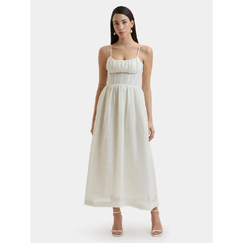 Bouji Eva Corset Dress Off White