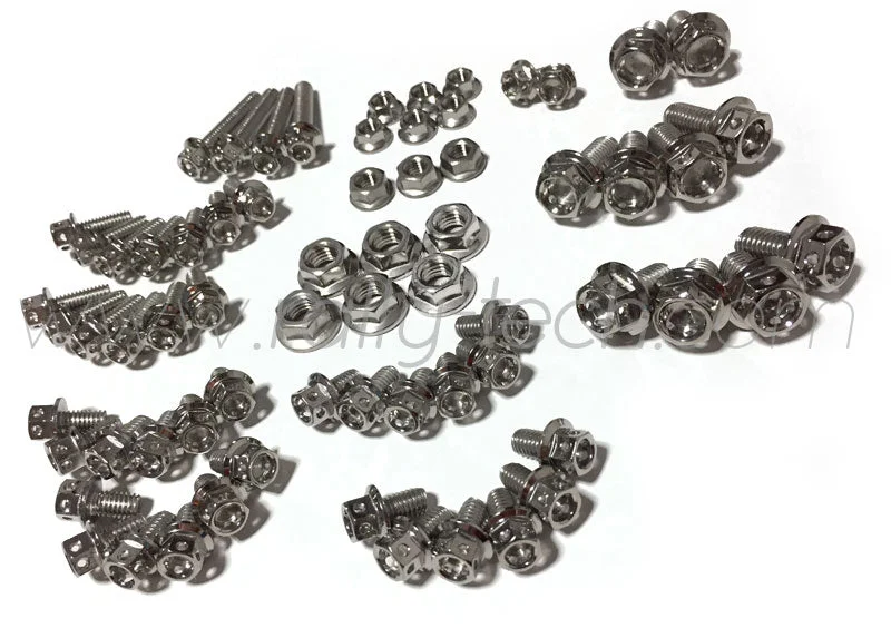 DRILLED ENGINE BAY DRESS UP BOLTS - SUBARU EJ - SILVER