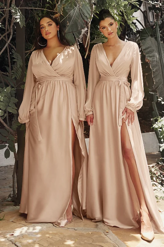 **Cinderella Divine's Dreamy Satin Dress: Plus Size Elegance for Unforgettable Occasions**