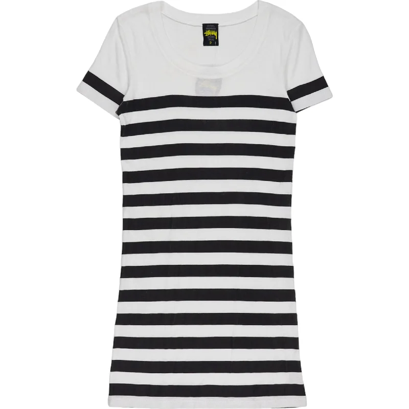 Stussy Black & White Striped Dress