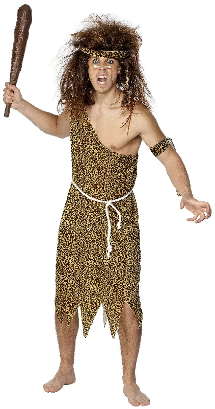 Adults Caveman Fancy Dress Costume Prehistoric Fancy Dress