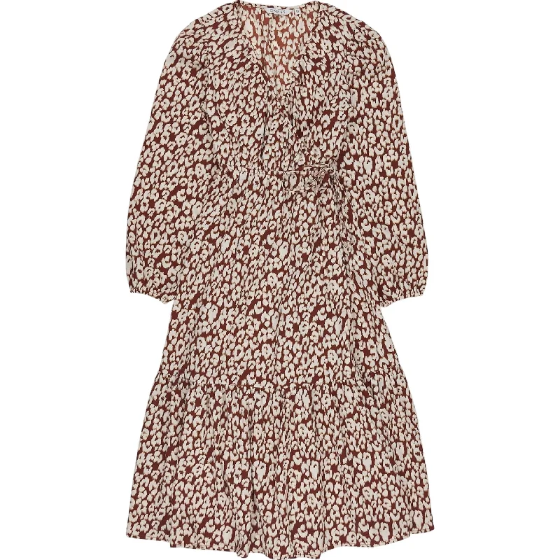 Omnes Brown Leopard Print Dress