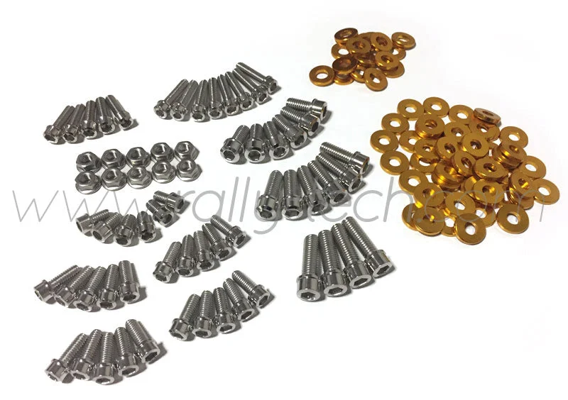 ENGINE BAY DRESS UP BOLT KIT - LANCER EVO 4, 5, 6, 7, 8, 9 - GOLD