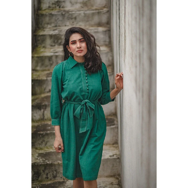 Mushio Surmaya Dress with Contrast Stitch Detail (Set of 2)