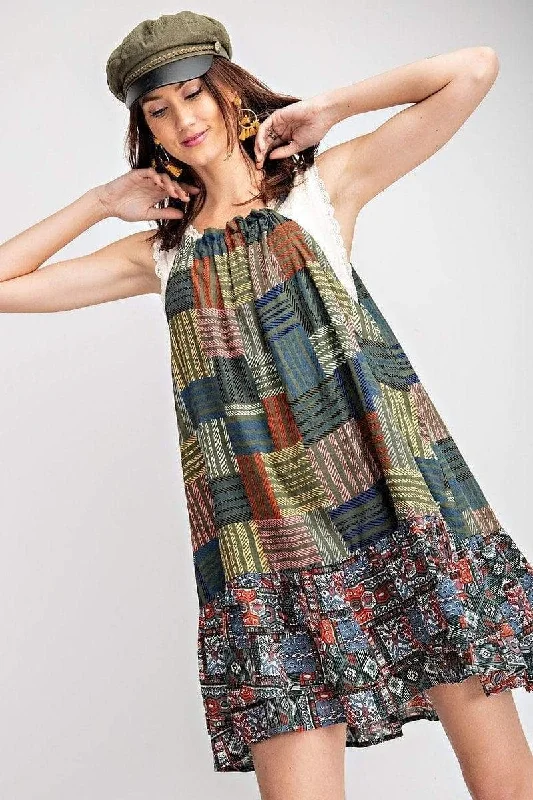 Voile Halter Dress