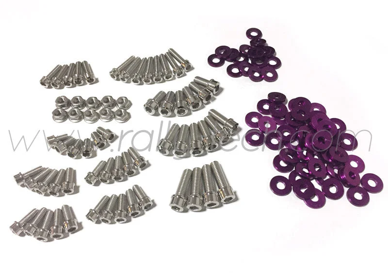 ENGINE BAY DRESS UP BOLT KIT - LANCER EVO 4, 5, 6, 7, 8, 9 - PURPLE