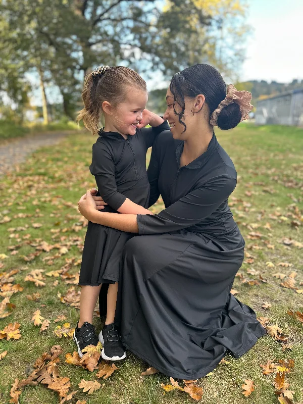 Girl's Black Athletic Dress