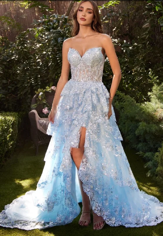 A RUFFLE WITH A CROSET DRESS