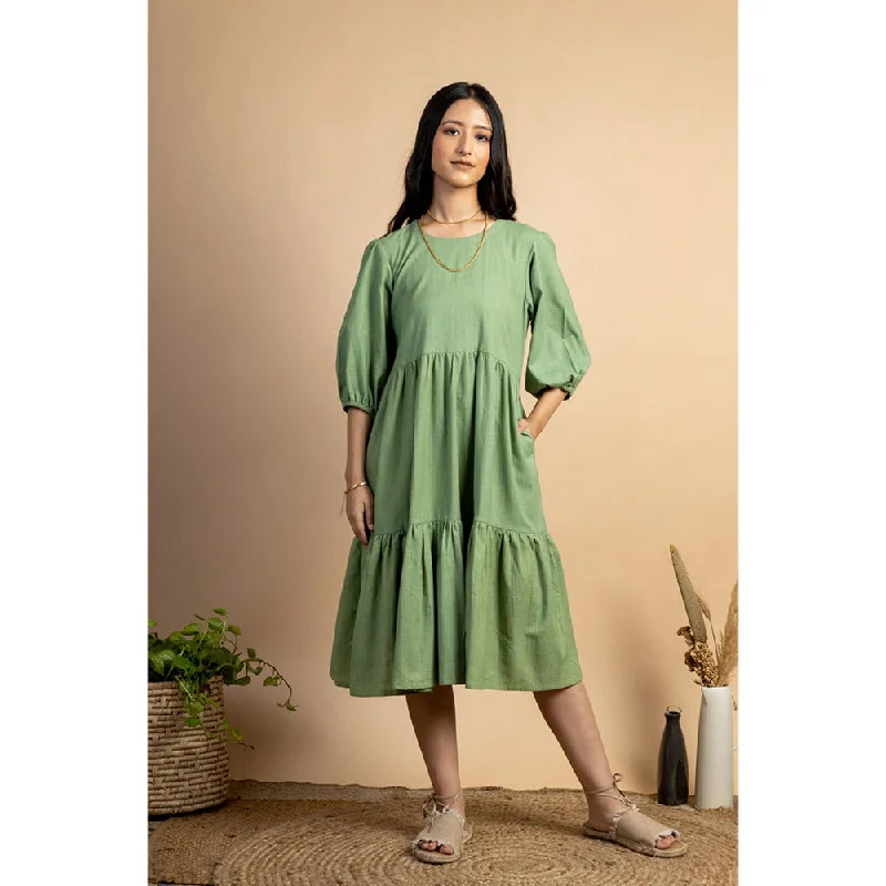 Mushio Amoli Puff Sleeve Dress