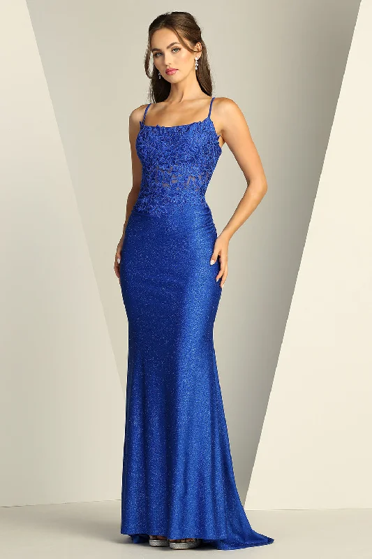 FITTED  SPARKLE & LACE DRESS