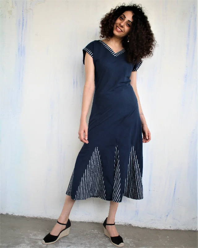 Chidiyaa Blue Cotton Dress