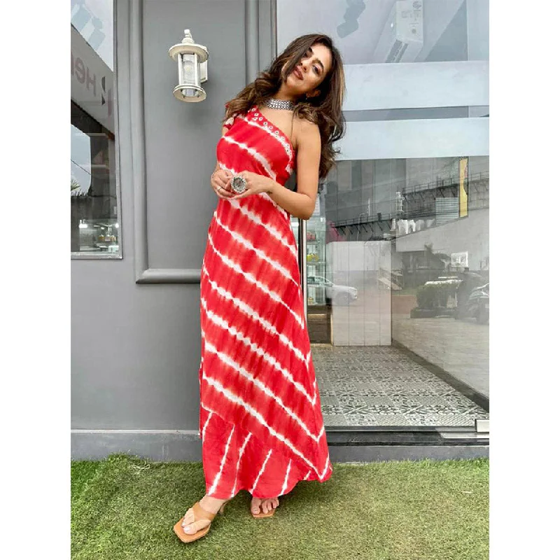 Gulaal Red Tie & Dye Dress