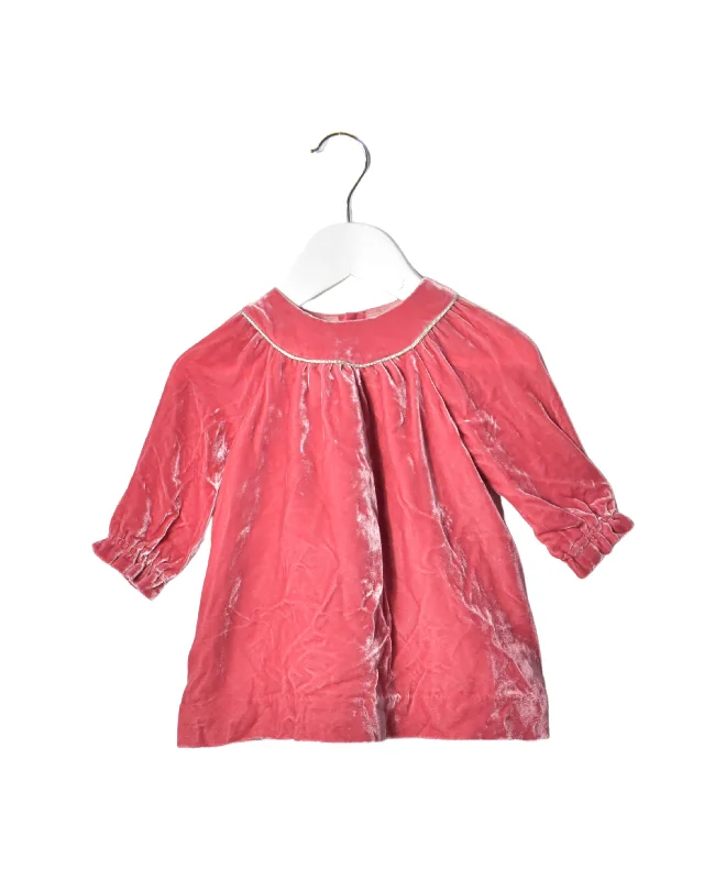 Bonpoint Long Sleeve Velvet Dress 12M