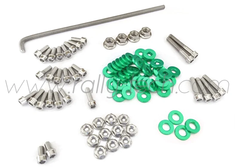ENGINE BAY DRESS UP BOLT KIT - HONDA K20 - GREEN