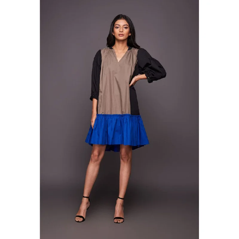 Deepika Arora Blue Hem Dress