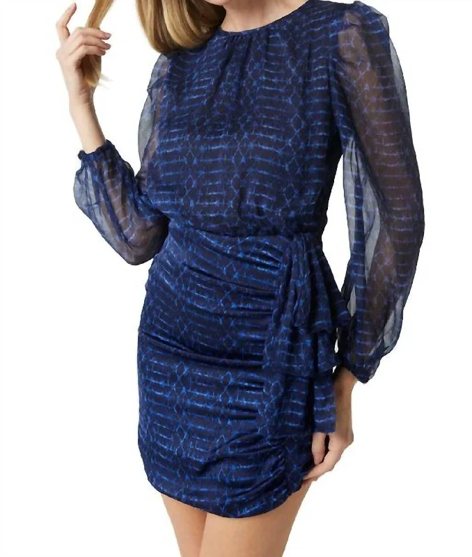 Amber Dress In Midnight Shibori Tunics Stylish elegant