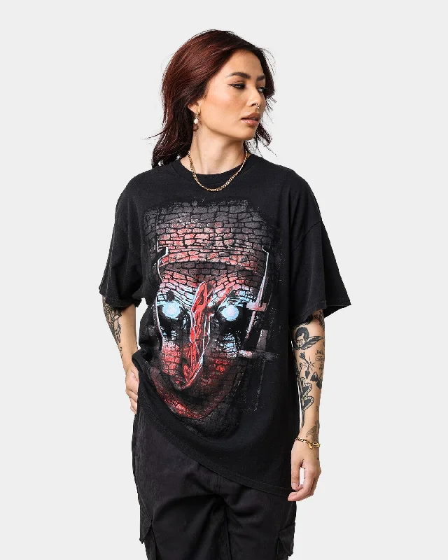 American Thrift X The Nun The Nun Face Vintage T-Shirt Black Wash Chenille Blend Fleece Blend Nylon Blend American Thrift X The Nun The Nun Face Vintage T-Shirt Black Wash Chenille Blend Fleece Blend Nylon Blend