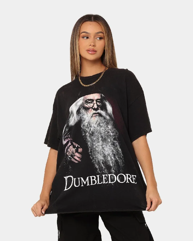 American Thrift X Harry Potter Dumbledore Vintage T-Shirt Black Wash Spandex Blend Rayon Blend Denim Blend American Thrift X Harry Potter Dumbledore Vintage T-Shirt Black Wash Spandex Blend Rayon Blend Denim Blend