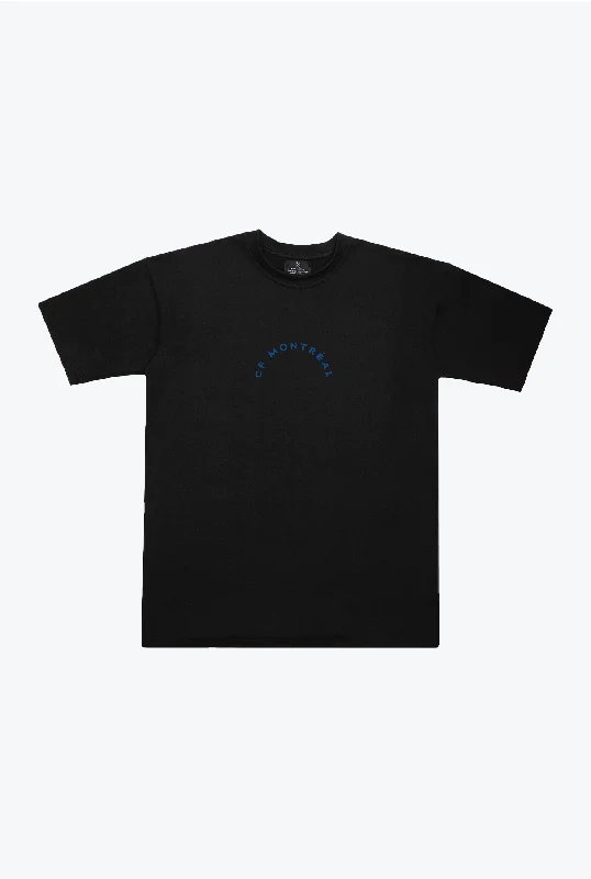 CF Montreal Essentials Heavyweight T-Shirt - Black Solid Print Embellished