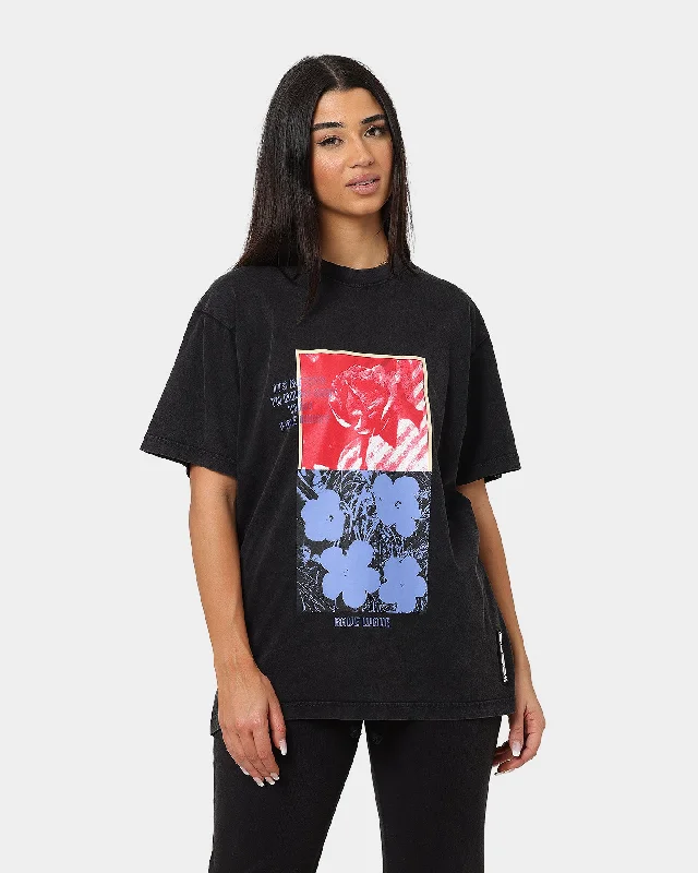 Dead Studios Flower Wave Vintage T-Shirt Vintage Black/Multi-Coloured Faux Fur Fabric Real Fur Fabric Shearling Fabric Dead Studios Flower Wave Vintage T-Shirt Vintage Black/Multi-Coloured Faux Fur Fabric Real Fur Fabric Shearling Fabric