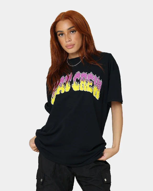Goat Crew Hot Spike T-Shirt Black/Purple Jersey Fabric Tulle Fabric Batik Fabric