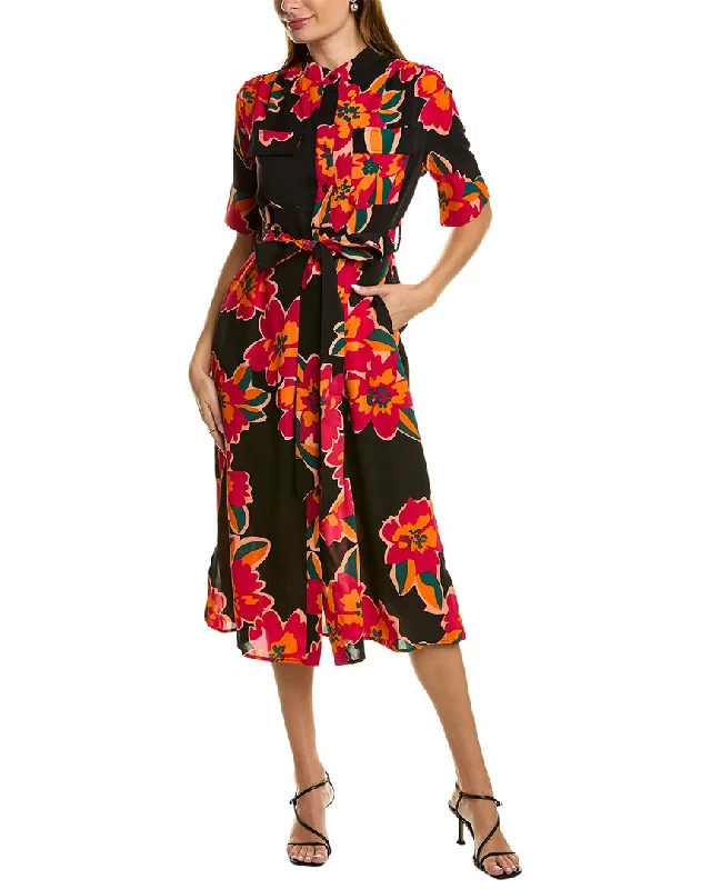 Gracia Tie Waist Shirtdress Tunics Stylish modern