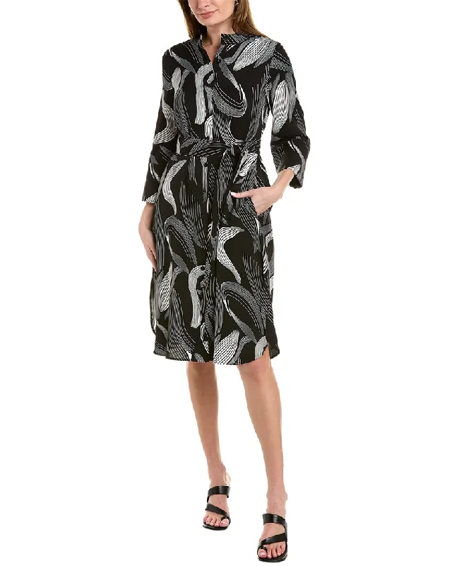 Gracia Tie Waist Shirtdress Tunics Floral girly