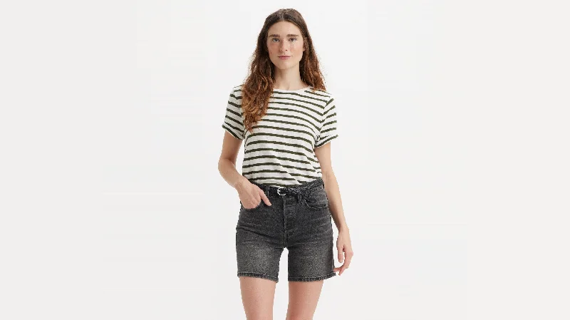 Levi’s® Women’s Margot Short-Sleeve T-Shirt Real Fur Shearling Chenille