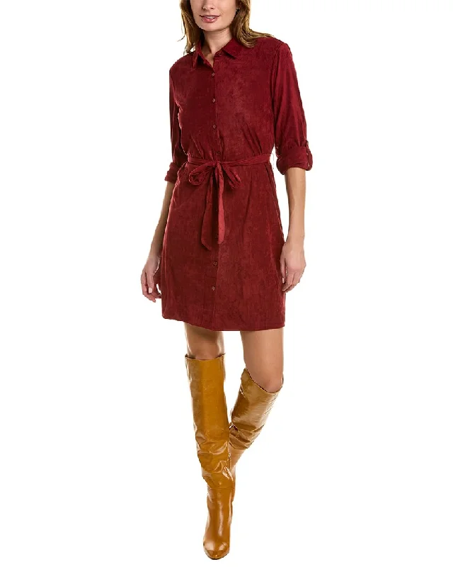 Lucky Brand Tie-Waist Shirtdress Tunics Office stylish