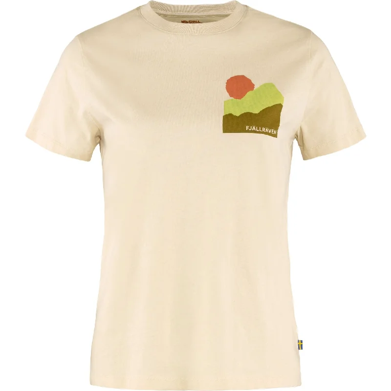 Nature T-Shirt Women Print Jacquard Patchwork