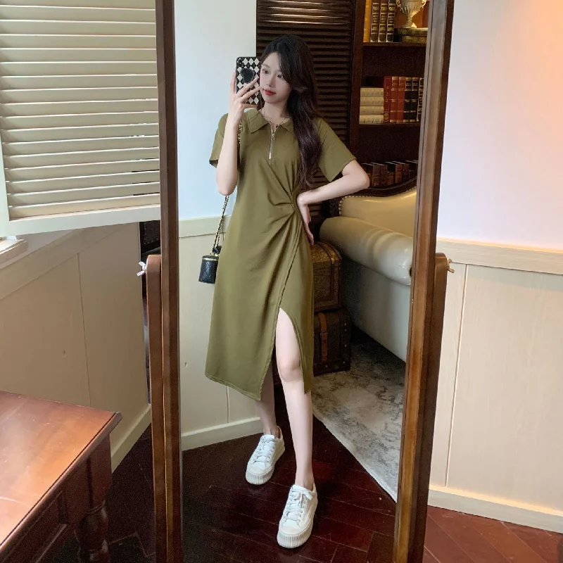 Army green long style