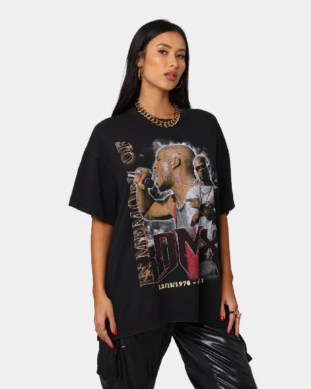 DMX Collage Vintage T-Shirt Black Wash Handmade Hand-knitted Hand-woven