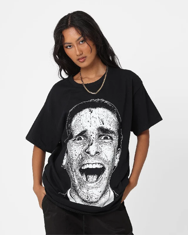 Rats Get Fat X American Psycho Patrick Bateman T-Shirt Black Polka Dot Checkered Tartan Rats Get Fat X American Psycho Patrick Bateman T-Shirt Black Polka Dot Checkered Tartan