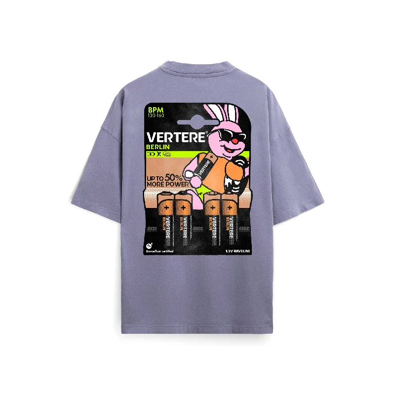 RAVELINE T-SHIRT - PURPLE HAZE Handmade Hand-knitted Hand-woven