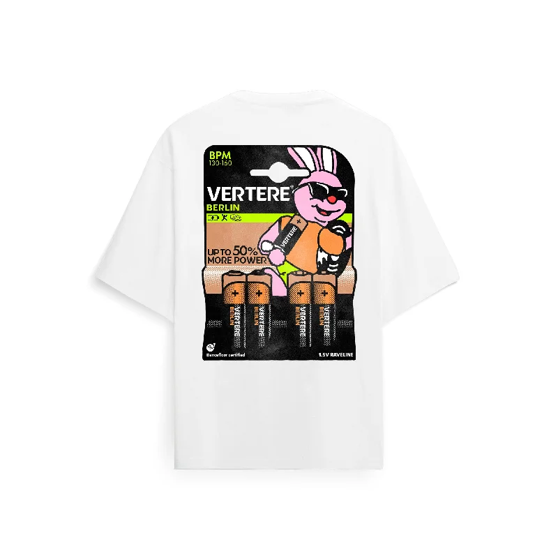 RAVELINE T-SHIRT - WHITE Iron Safe Non-Iron Wrinkle Free