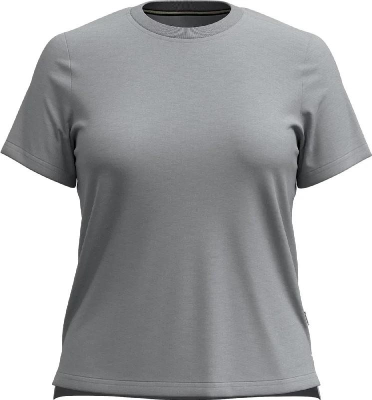 Perfect Crew Neck Short Sleeve Tee - Women's|-|T-shirt à manches courtes et col rond Perfect - Femme Cashmere Blend Cotton Blend Poly Blend Perfect Crew Neck Short Sleeve Tee - Women's|-|T-shirt à manches courtes et col rond Perfect - Femme Cashmere Blend Cotton Blend Poly Blend