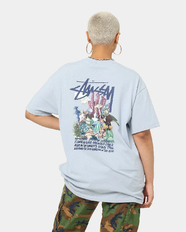 Stussy Psychedelic T-Shirt Pigment Powder Zippered Front Buttoned Front Snap Front