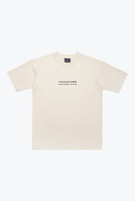 Vancouver FC Heavyweight T-Shirt - Ivory Solid Print Embellished